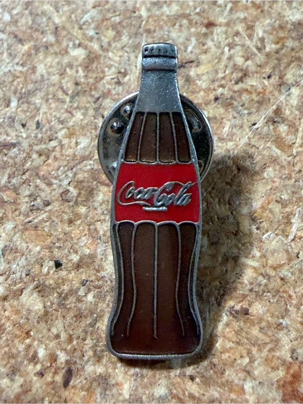 Vintage Coca-Cola Bottle Enamel Lapel Pin Coke Memorabilia